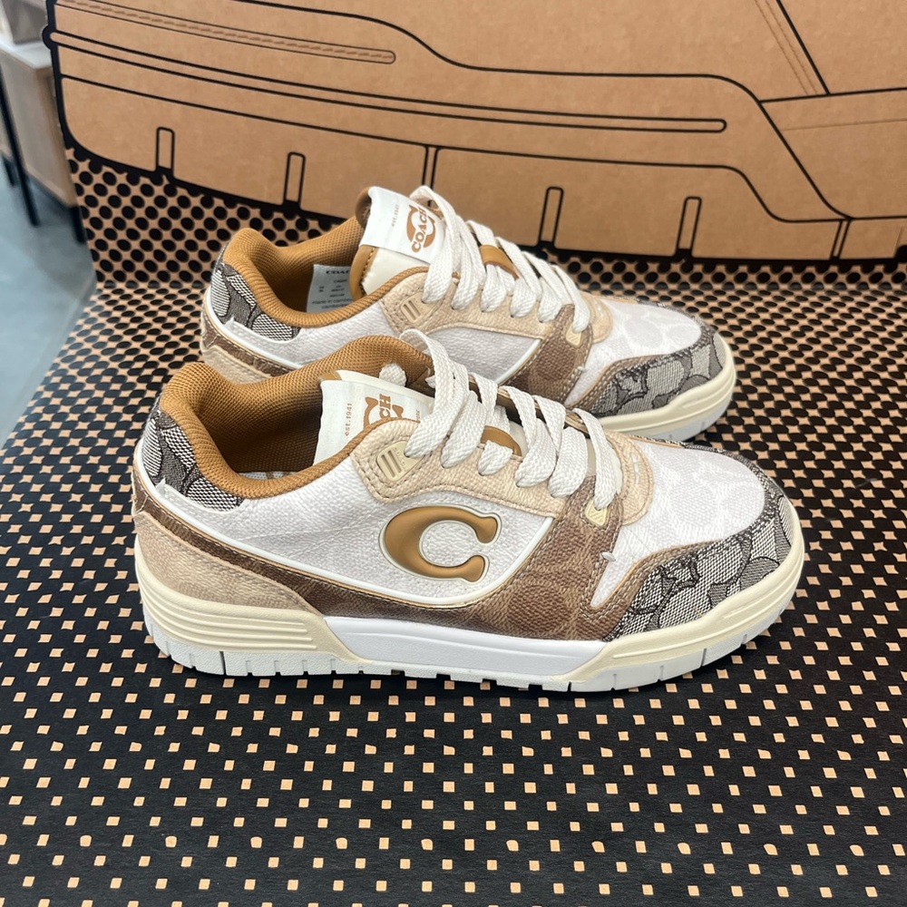 Coach Brown and White Women's Sneakers